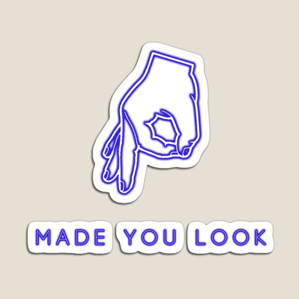 Made You Look Circle Game Magnet for Sale by Barnyardy