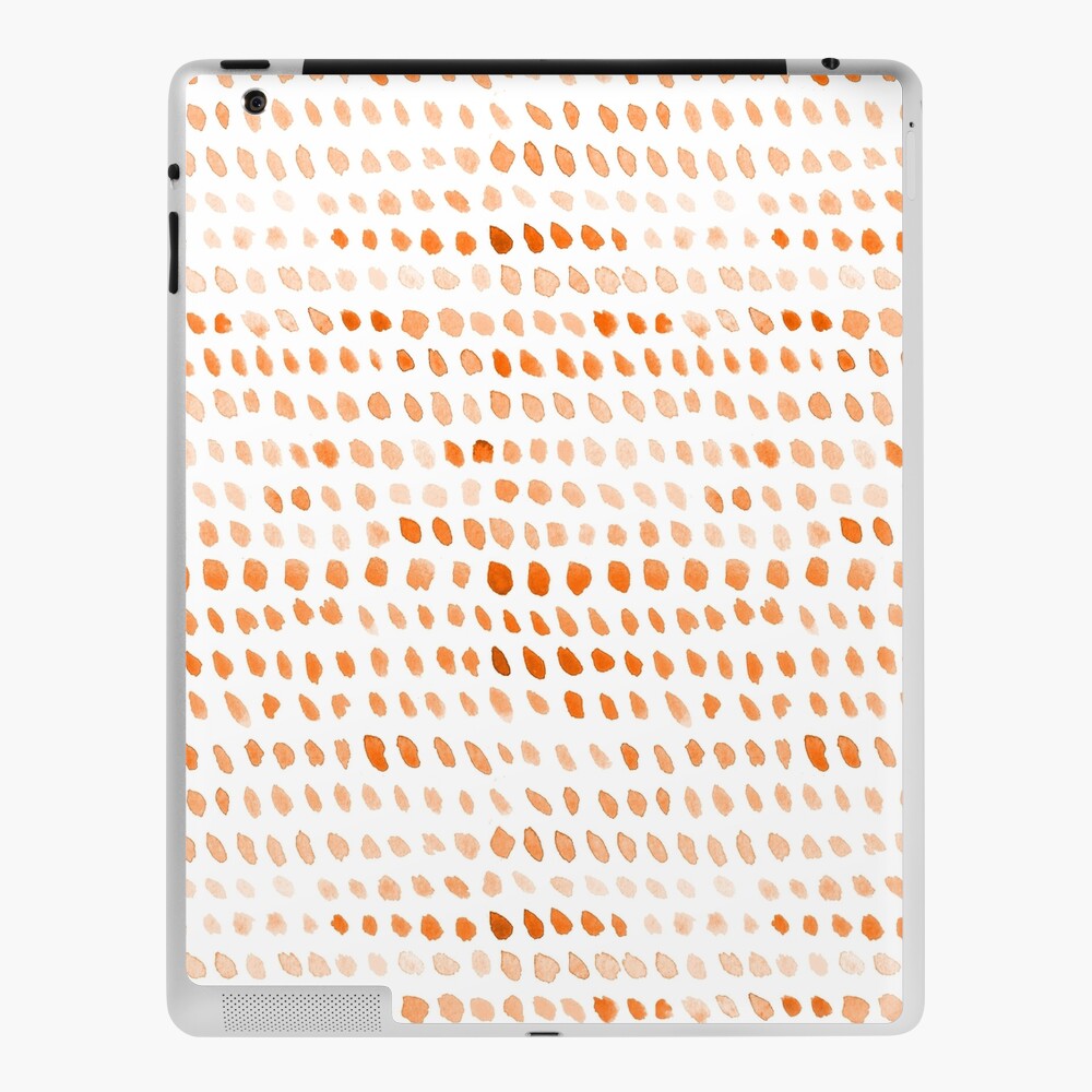 Watercolor Dots - Orange iPad Case & Skin