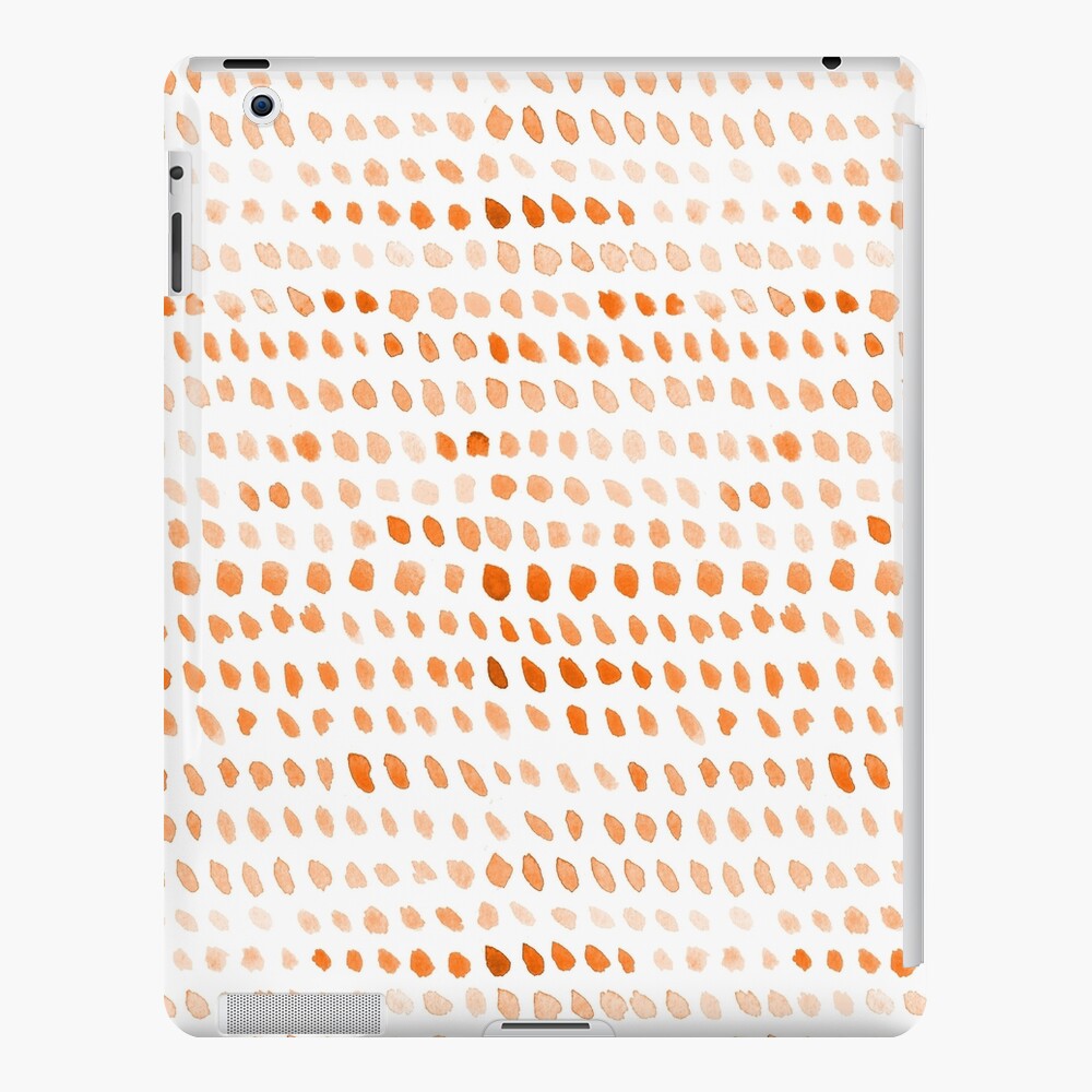 Watercolor Dots - Orange iPad Case & Skin