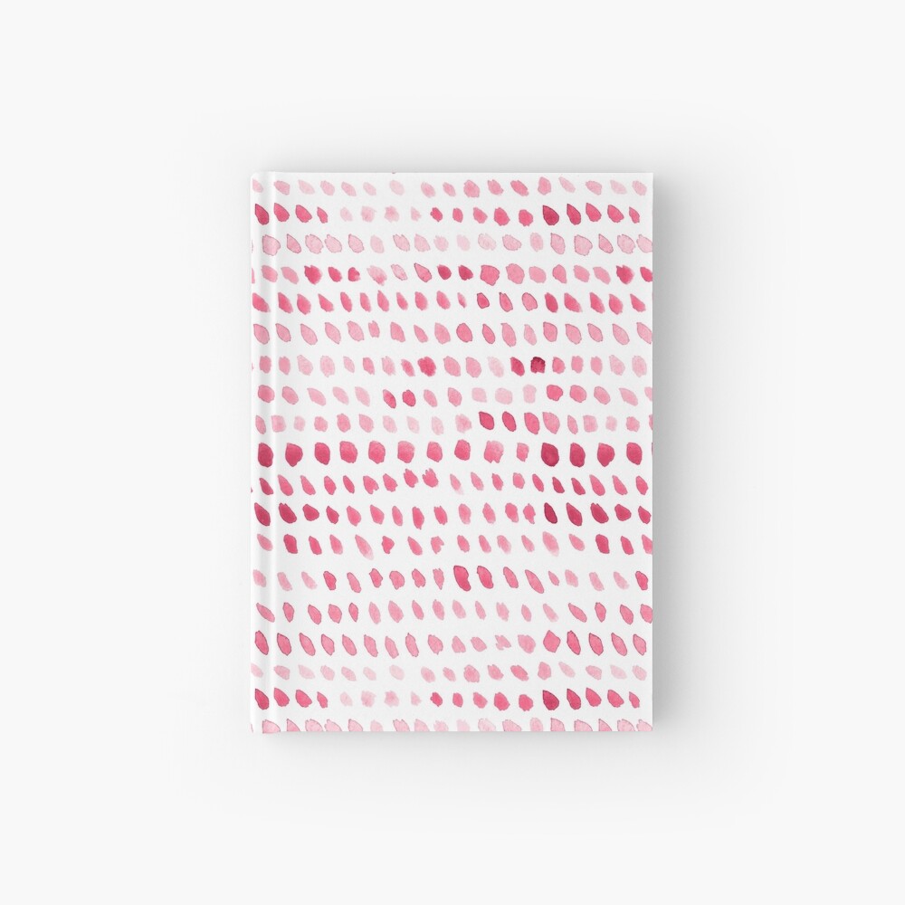 Watercolor Dots - Pink Hardcover Journal