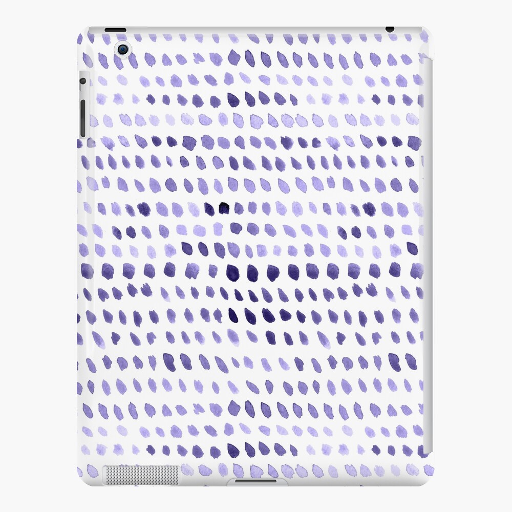 Watercolor Dots - Purple iPad Case & Skin