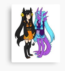 Blaze and Lunar Canvas Print