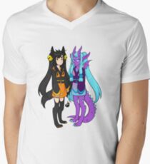 Blaze and Lunar Men's V-Neck T-Shirt