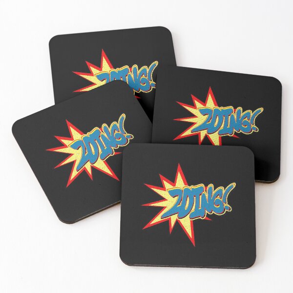 Item preview, Super Hero Comic Book Onomatopoeia. Zoing! designed and sold by Gold Wings Tees.