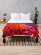 Red Hot Vibe Throw Blanket