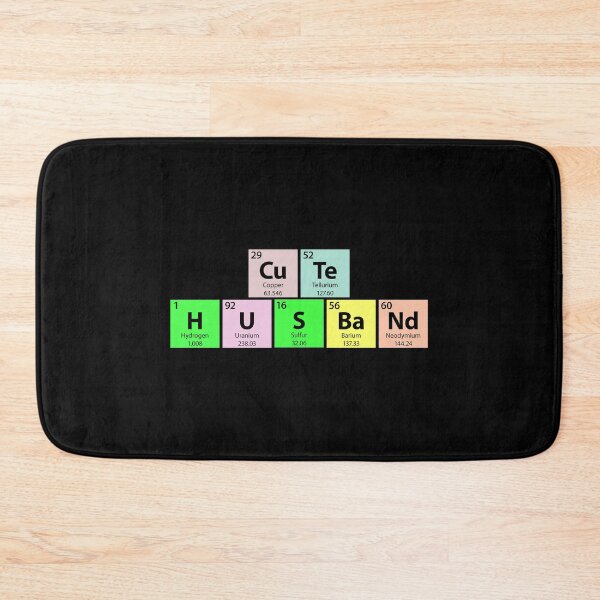 Item preview, Cute Husband Periodic Table designed and sold by Gold Wings Tees.