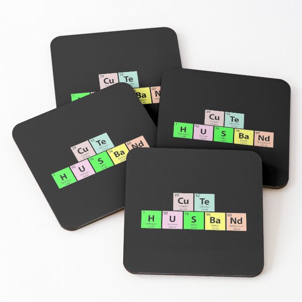 Item preview, Cute Husband Periodic Table designed and sold by Gold Wings Tees.