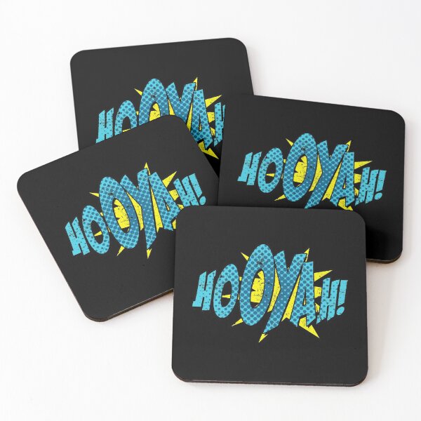 Item preview, Super Hero Comic Book Onomatopoeia. Hooyah designed and sold by Gold Wings Tees.