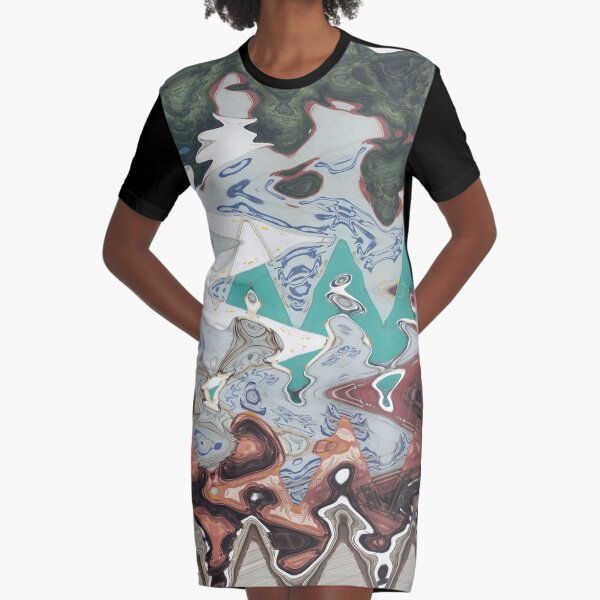Runaway Train Graphic T-Shirt Dress