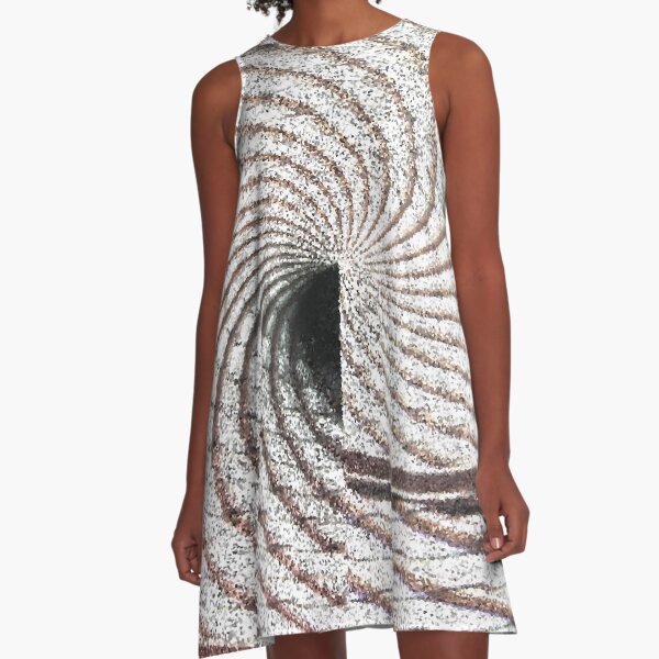 Tile Tracks A-Line Dress