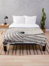 Tile Tracks Throw Blanket