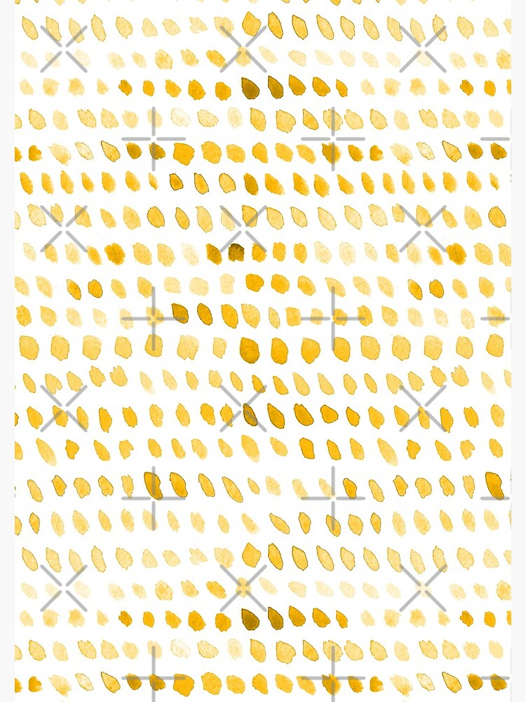 Watercolor Dots - Mustard Yellow by annieparsons
