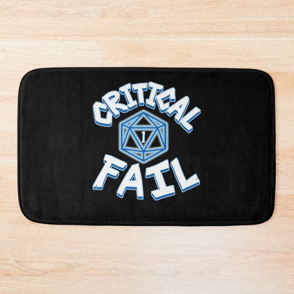 Item preview, Critical Fail DND D20 designed and sold by SuperUberLame.