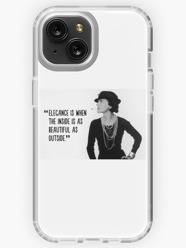 In order to be “Coco Chanel” Inspirational Quote iPhone Case for Sale  by Powerofwordss