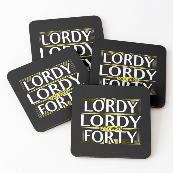 Item preview, Lordy Lordy, look who's Forty 40th Birthday designed and sold by Gold Wings Tees.