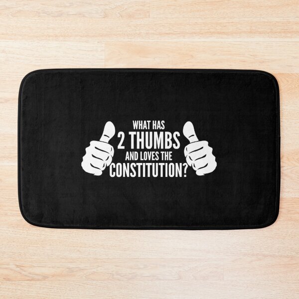 Item preview, What has 2 thumbs and loves the Constitution? designed and sold by Gold Wings Tees.