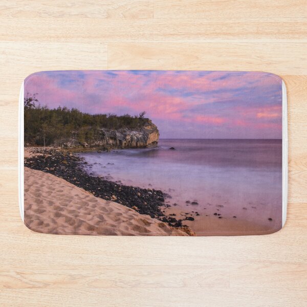 Item preview, Cliff on Shipwrecks Beach Kauai Hawaii Pink Sunset designed and sold by krisgreenwood.