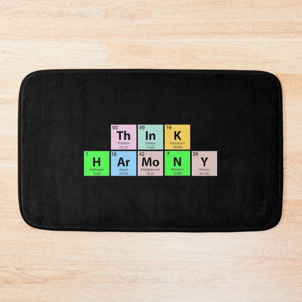 Item preview, Think Harmony Periodic Table designed and sold by Gold Wings Tees.