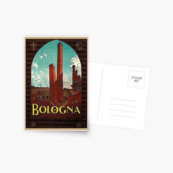 Item preview, Bologna, Italy - Vintage Travel Poster Design designed and sold by Chunga.