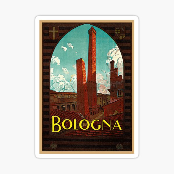 Artikel-Vorschau von Bologna, Italien - Vintager Reise-Plakat-Entwurf, designt und verkauft von Chunga.