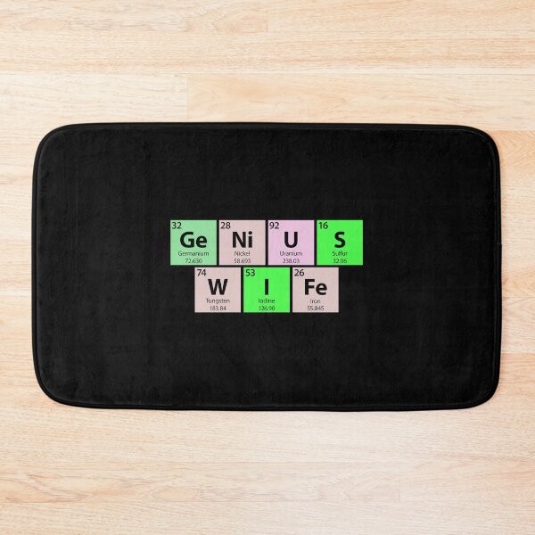 Item preview, Genius Wife Periodic Table designed and sold by Gold Wings Tees.