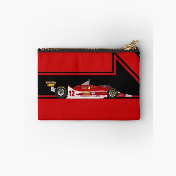 Item preview, Gilles Villeneuve - 312 T4 - Clock with helmet background designed and sold by JageOwen.