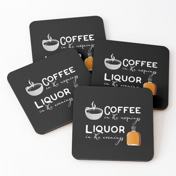 Item preview, Coffee in the mornings, liquor in the evenings designed and sold by Gold Wings Tees.