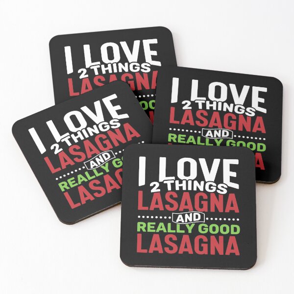 Item preview, I love 2 things Lasagna and Really Good Lasagna designed and sold by Gold Wings Tees.