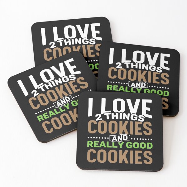 Item preview, I love 2 things Cookies and Really Good Cookies designed and sold by Gold Wings Tees.