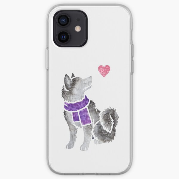 Watercolour Alaskan Malamute iPhone Soft Case