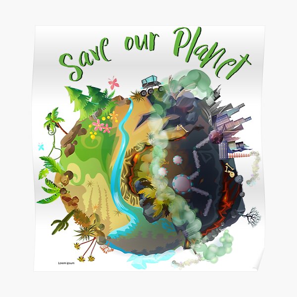 save-our-planet-poster-for-sale-by-unluckydesigns-redbubble