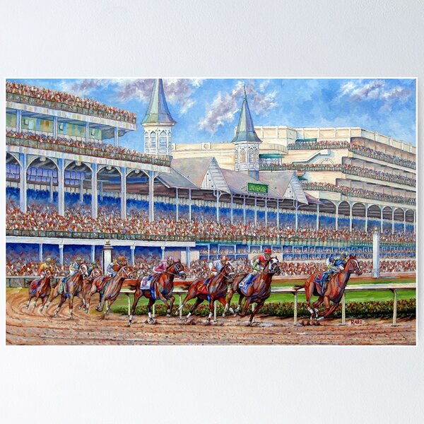 Item preview, The Kentucky Derby - Leading the Field designed and sold by Mike Rabe Art.