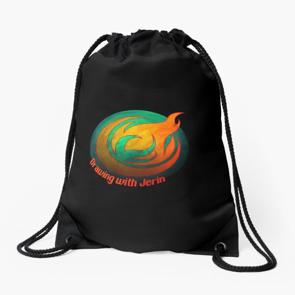 Drawing With Jerin Icon Drawstring Bag