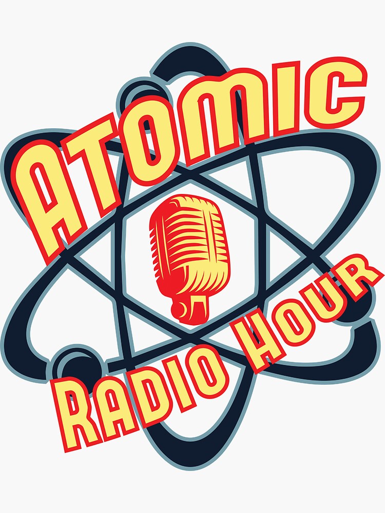 Thumbnail 3 of 3, Sticker, Atomic Radio Hour Logo designed and sold by AtomicRadioHour.