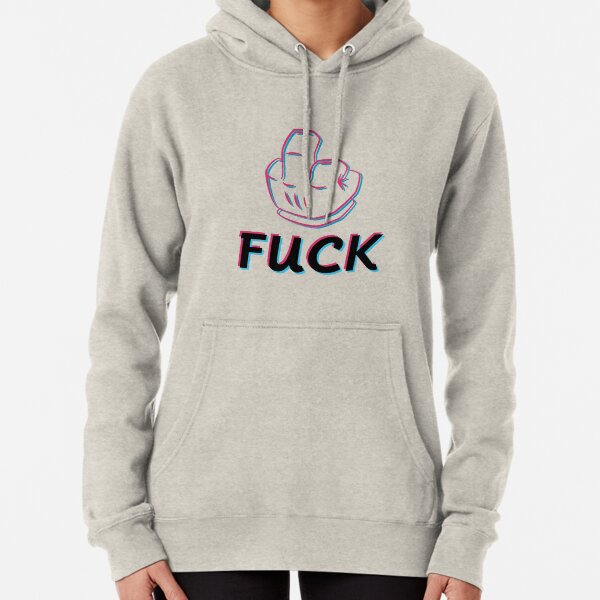 Mittelfinger Bild fuck flimmern Hoodie