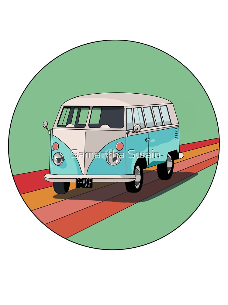 green hippie van