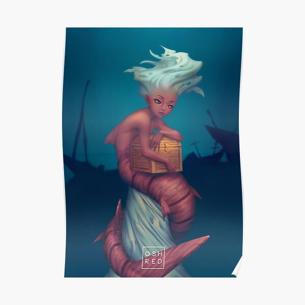 Ship Ghost Mermaid Poster