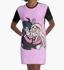 Salmon Team Miu Ending T-Shirt Kleid