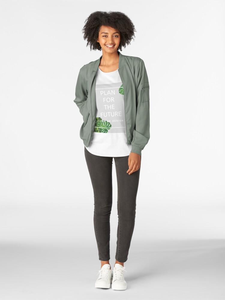 Alternate view of Plan For The Future - Life By Design Premium Scoop T-Shirt
