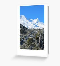 Mt Ruapehua Greeting Card