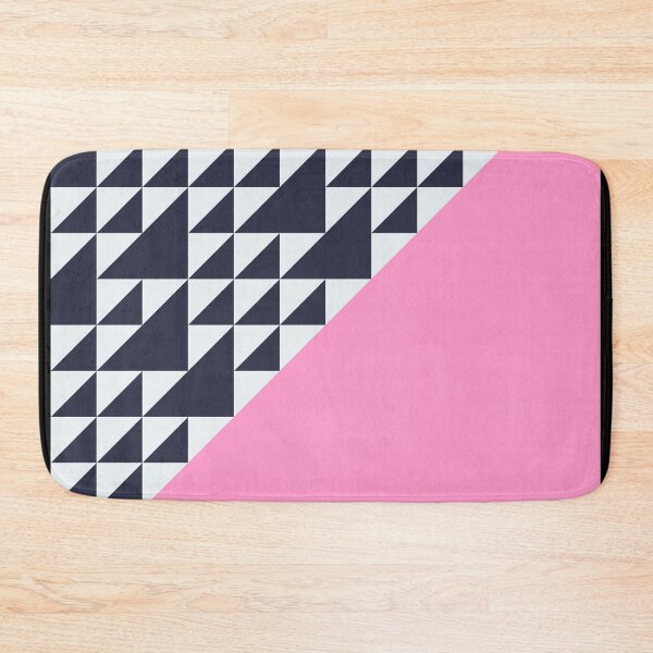 Item preview, pink triangles geometric modern pattern  designed and sold by cluelesspaula.