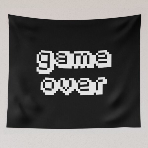 Item preview, GAME OVER Retro Font 1980s Style Asteroids Video Game designed and sold by kwiebe34.