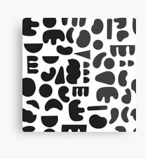 Black and white - abstract pattern dance Metal Print