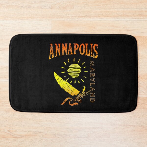 Item preview, Annapolis Maryland Chesapeake Bay Sailing Catamaran Sailboat, Beam Reach, Orange, Yellow, MD designed and sold by ArtByBollwitt.