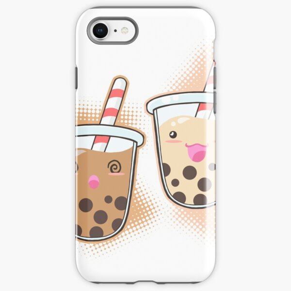 Kawaii Boba Art Iphone Cases Covers Redbubble - boba cafe roblox recipe book