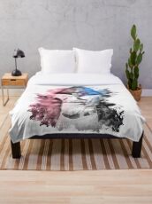 Yadier Molina Victory Illustration Throw Blanket