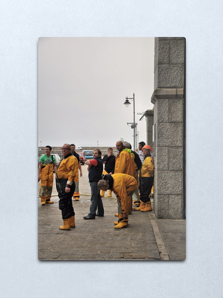 Alternate view of Lifeboat Crew Metal Print