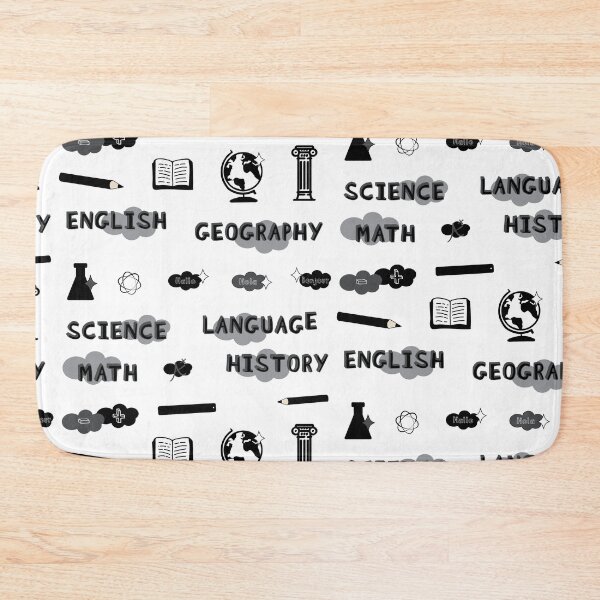 Item preview, Black and White School Subject Sticker Pack designed and sold by The-Goods.