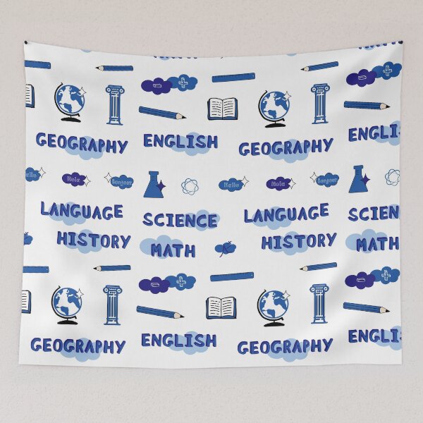 Item preview, Blue School Subject Sticker Pack designed and sold by The-Goods.