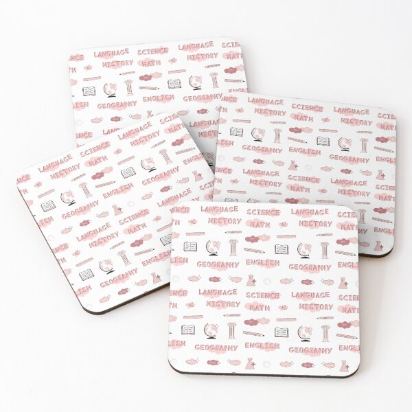 Item preview, Peach School Subject Sticker Pack designed and sold by The-Goods.
